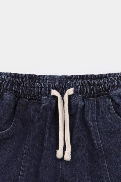 Laced Denim Shorts - Cougar Clothing