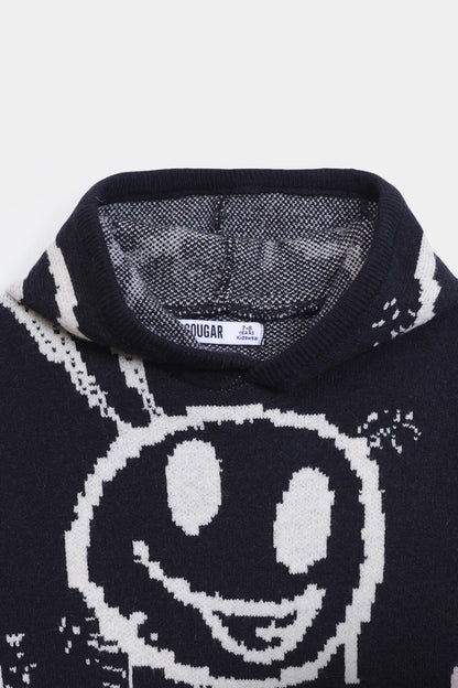 Jacquard Knit Hoodie - Cougar Clothing