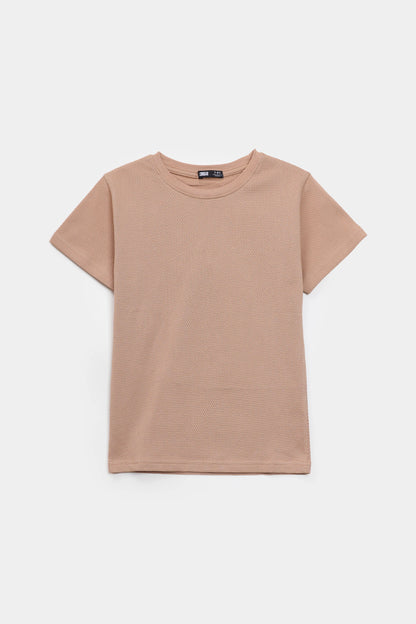 Popcorn Knit T-Shirt - Cougar Clothing
