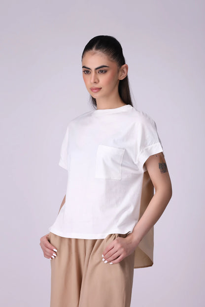 Patch Pocket Contrast T-Shirt - Cougar Clothing