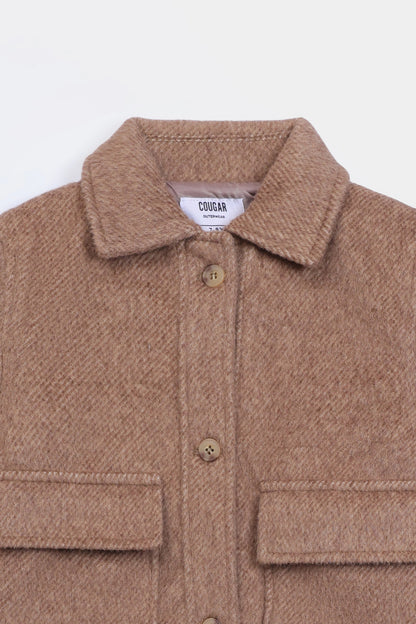 Flap Pocket Tweed Jacket - Cougar Clothing