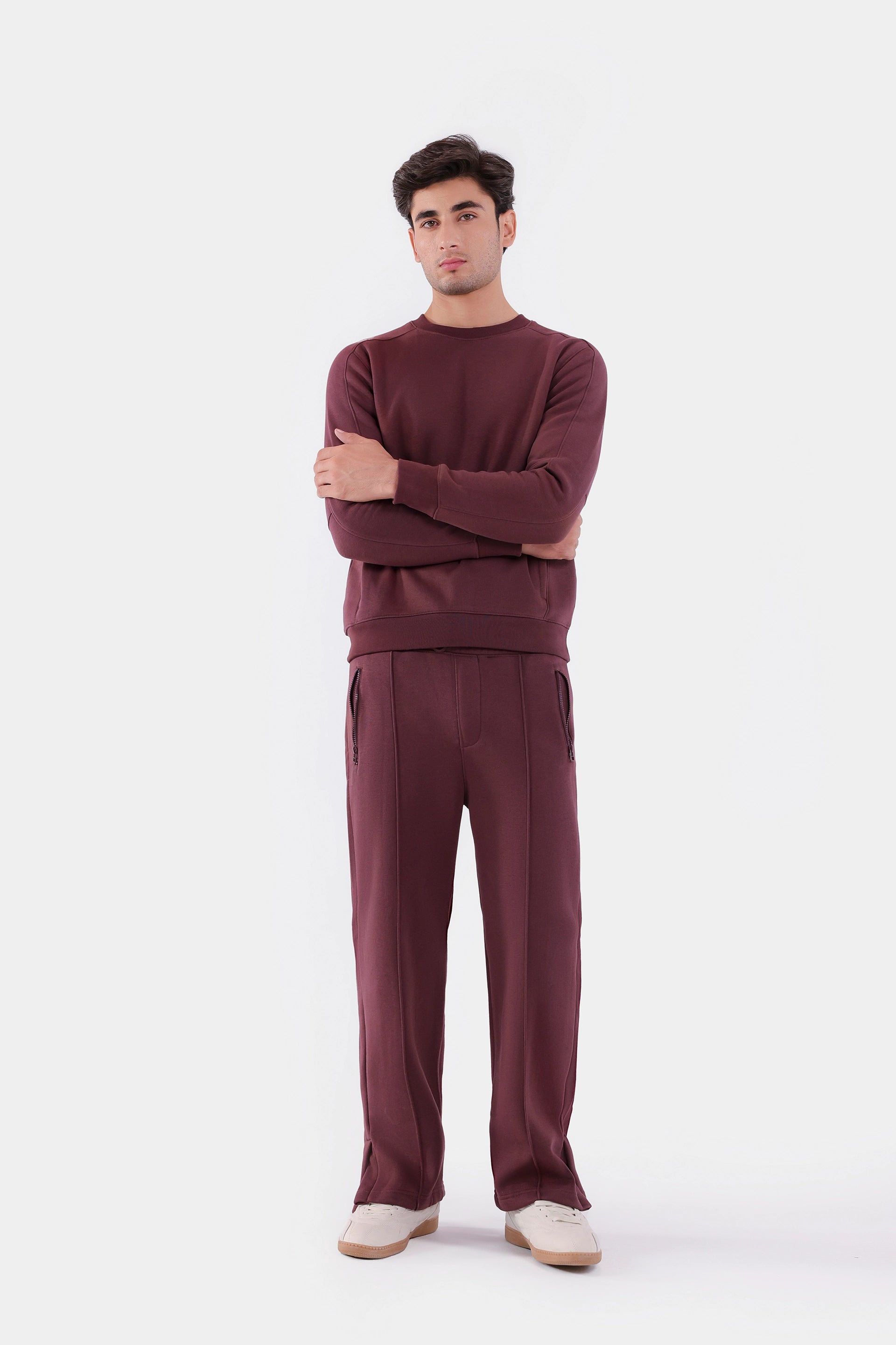 Pleated Trousers With Zipper Pockets - Cougar Clothing