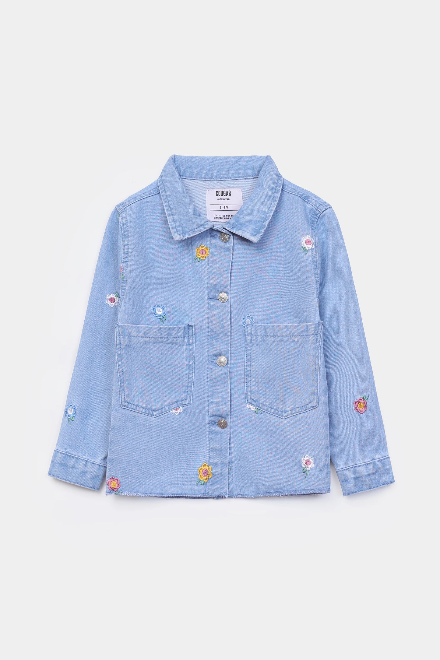 Embroidered Denim Jacket - Cougar Clothing