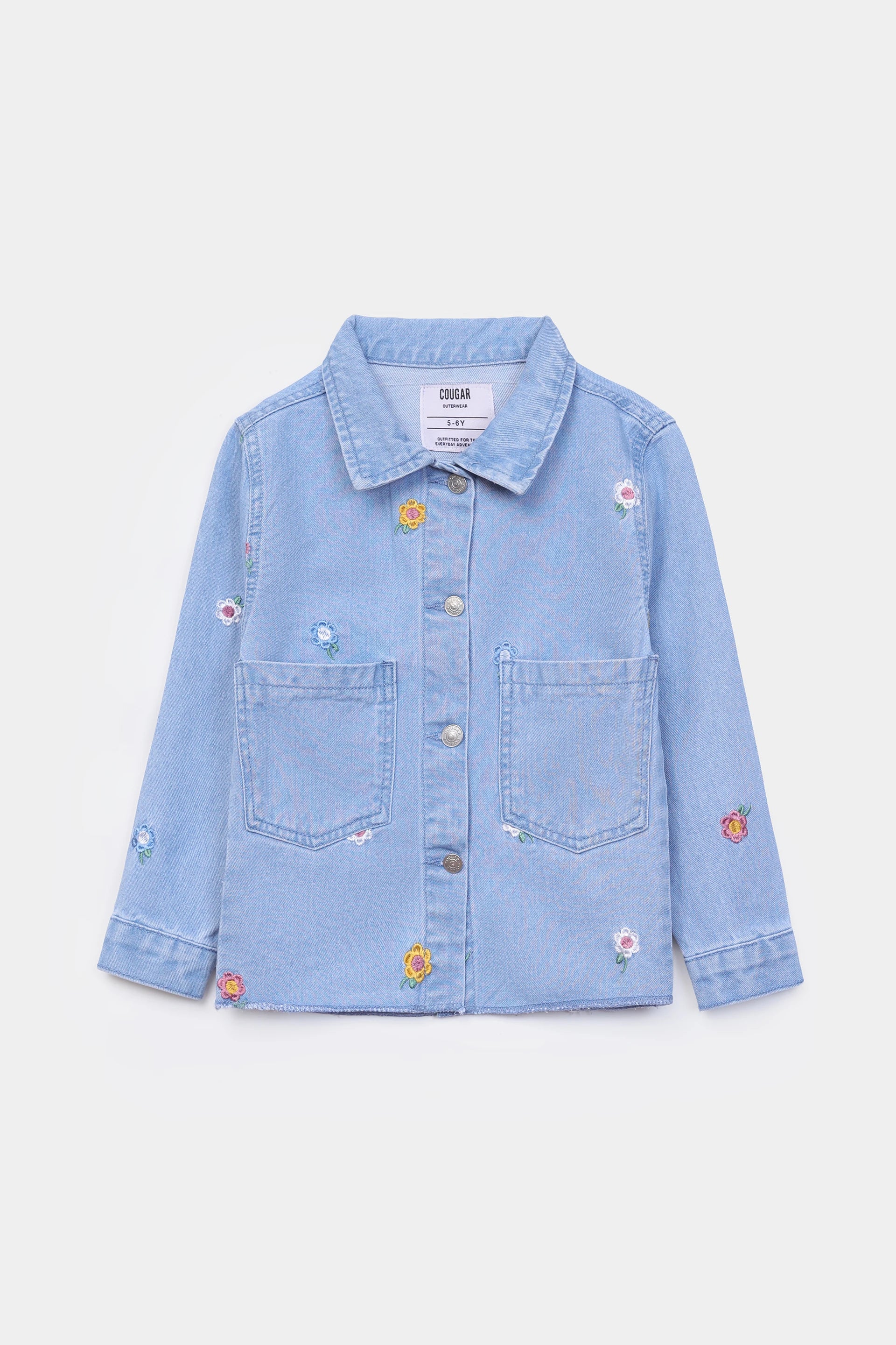 Embroidered Denim Jacket - Cougar Clothing