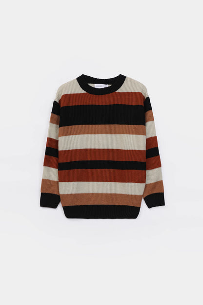Contrast Striped Sweater - Cougar Clothing