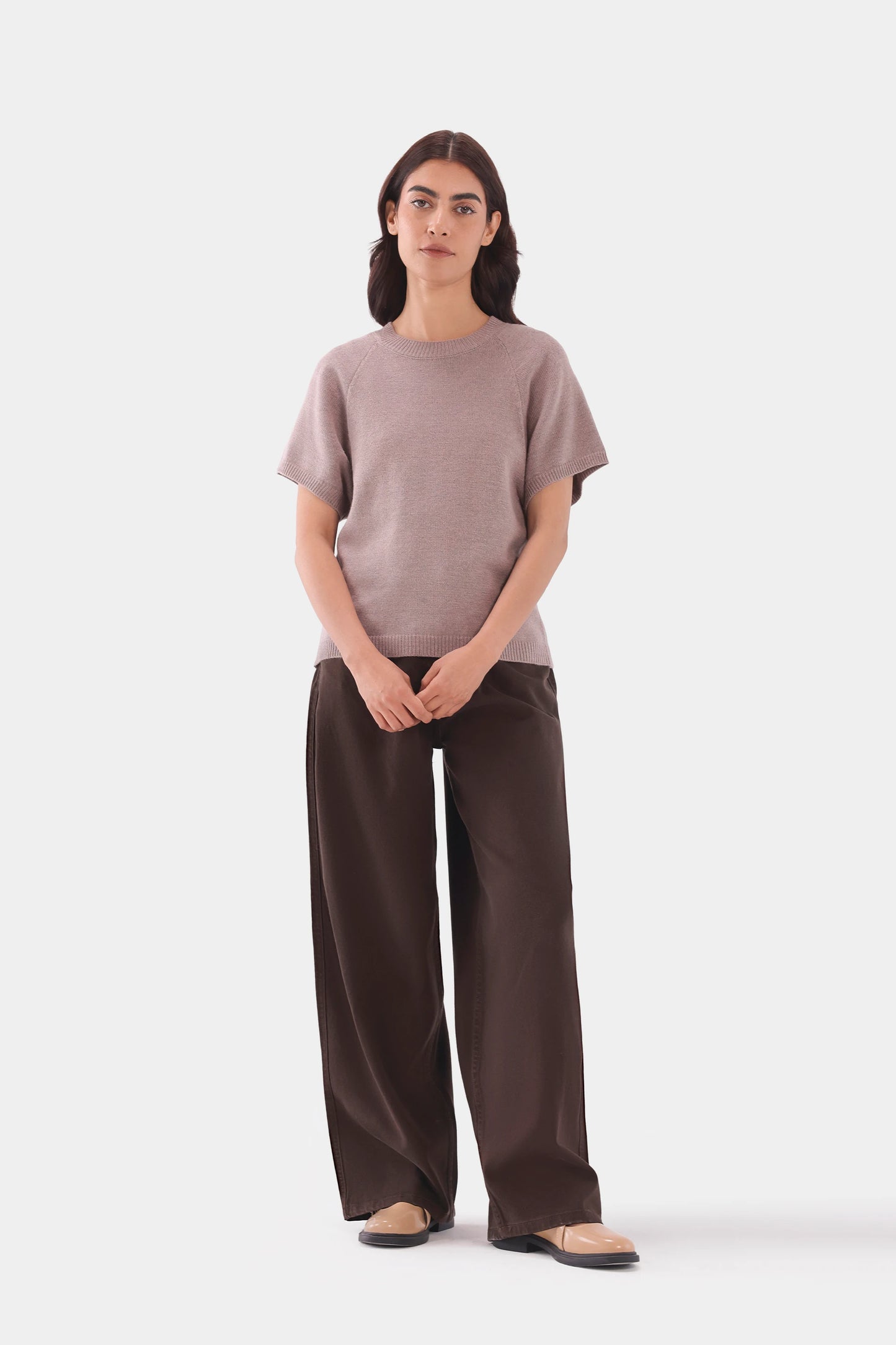 Raglan Sleeved Knitted Sweater - Cougar Clothing