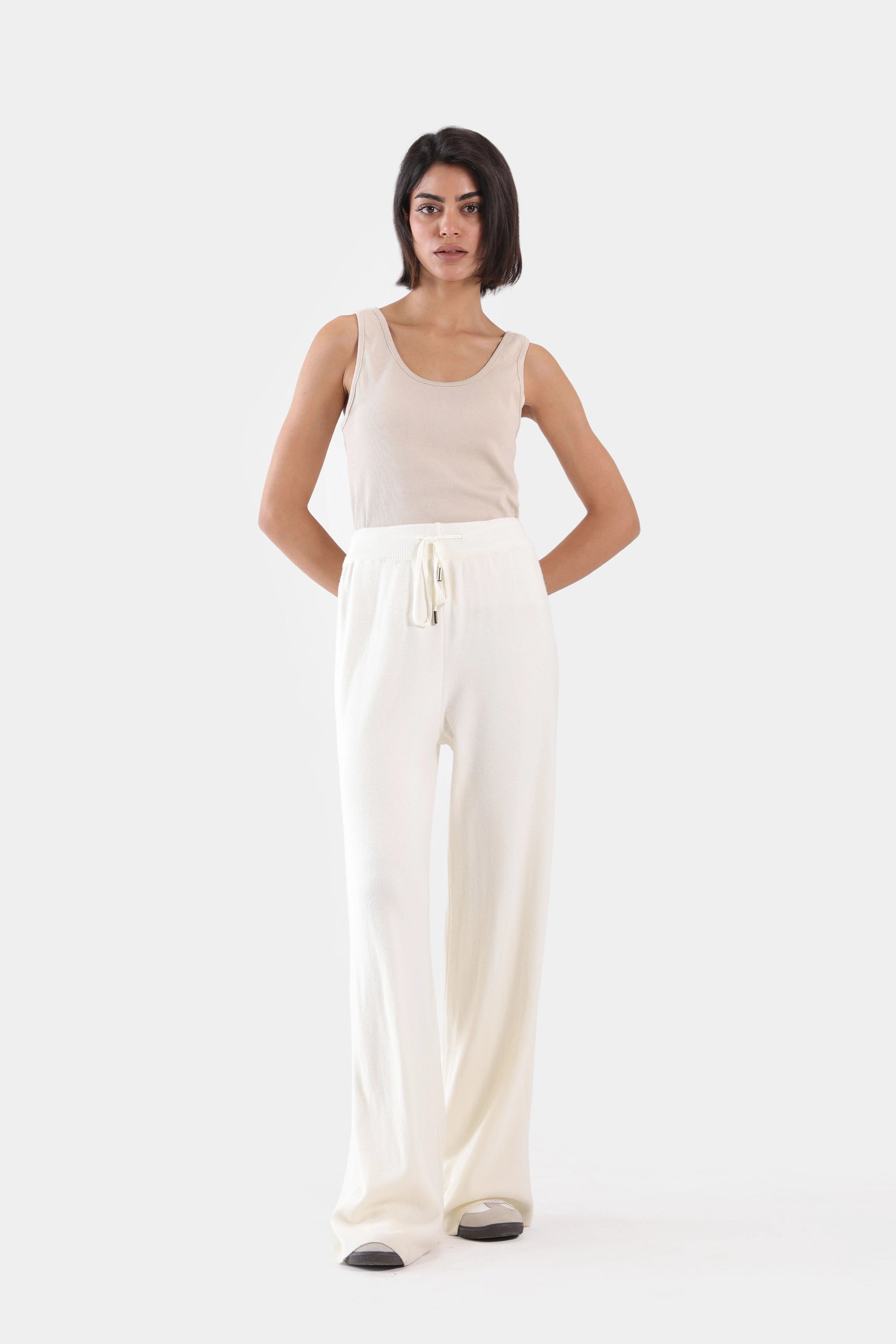 Soft Yarn Blend Knit Trousers - Cougar Clothing
