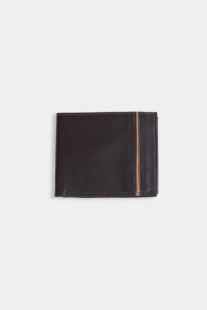 Contrast Striped Leather Wallet - Cougar Clothing