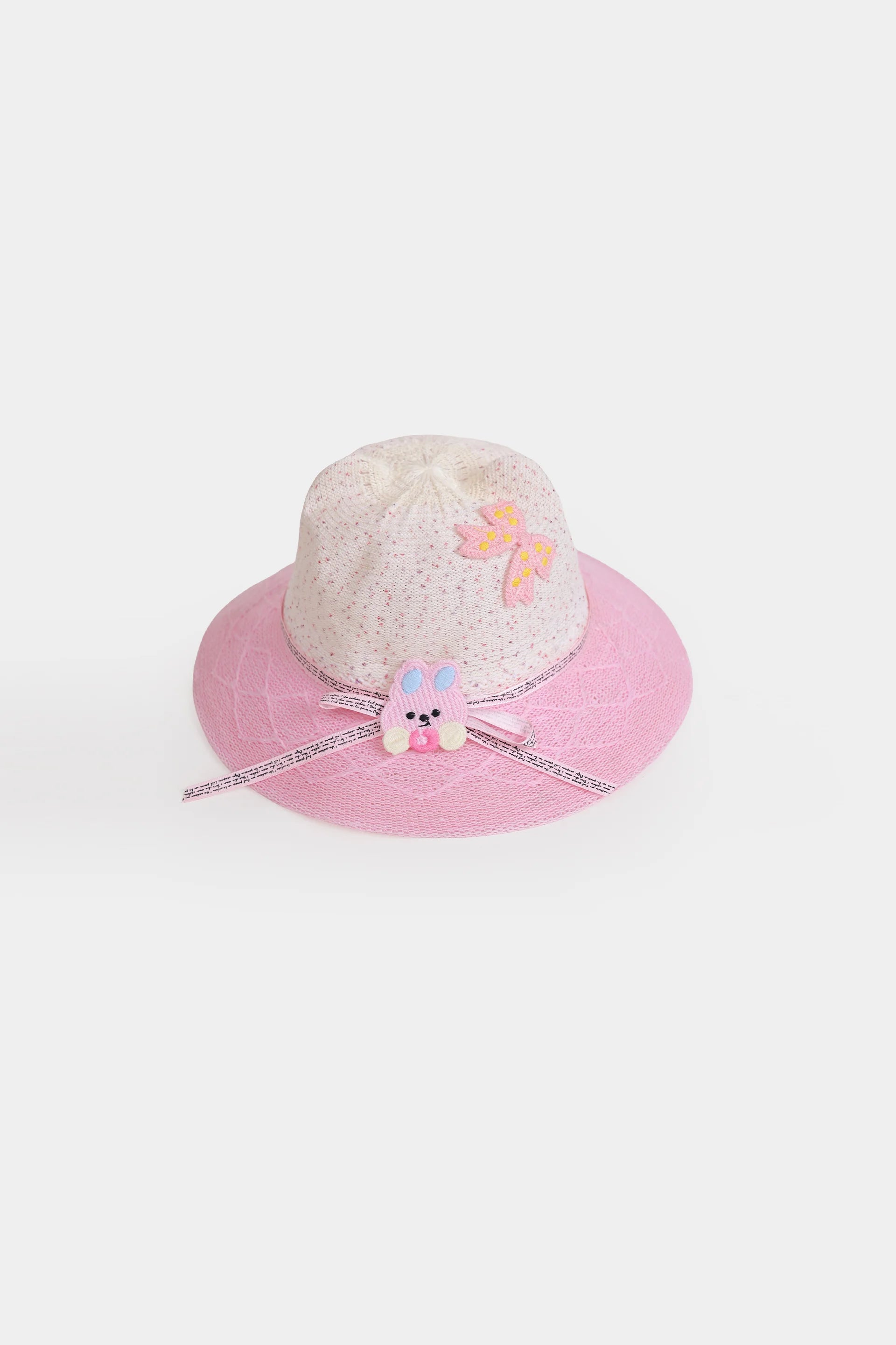 Textured Hat With Embroidered Motifs - Cougar Clothing