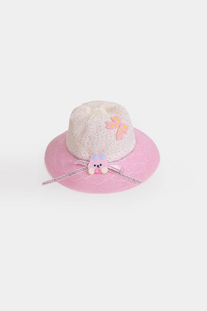 Textured Hat With Embroidered Motifs - Cougar Clothing