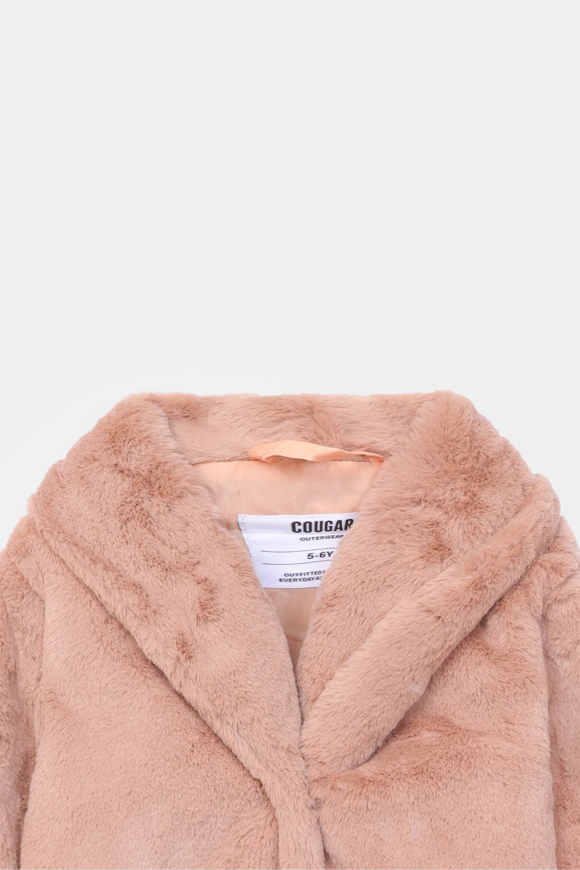 Shawl Collar Faux Fur Jacket - Cougar Clothing