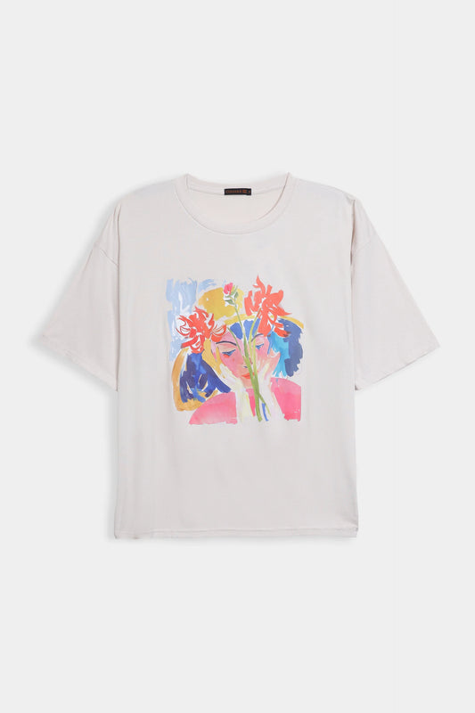 Ribbed Graphic T-Shirt - Cougar Clothing