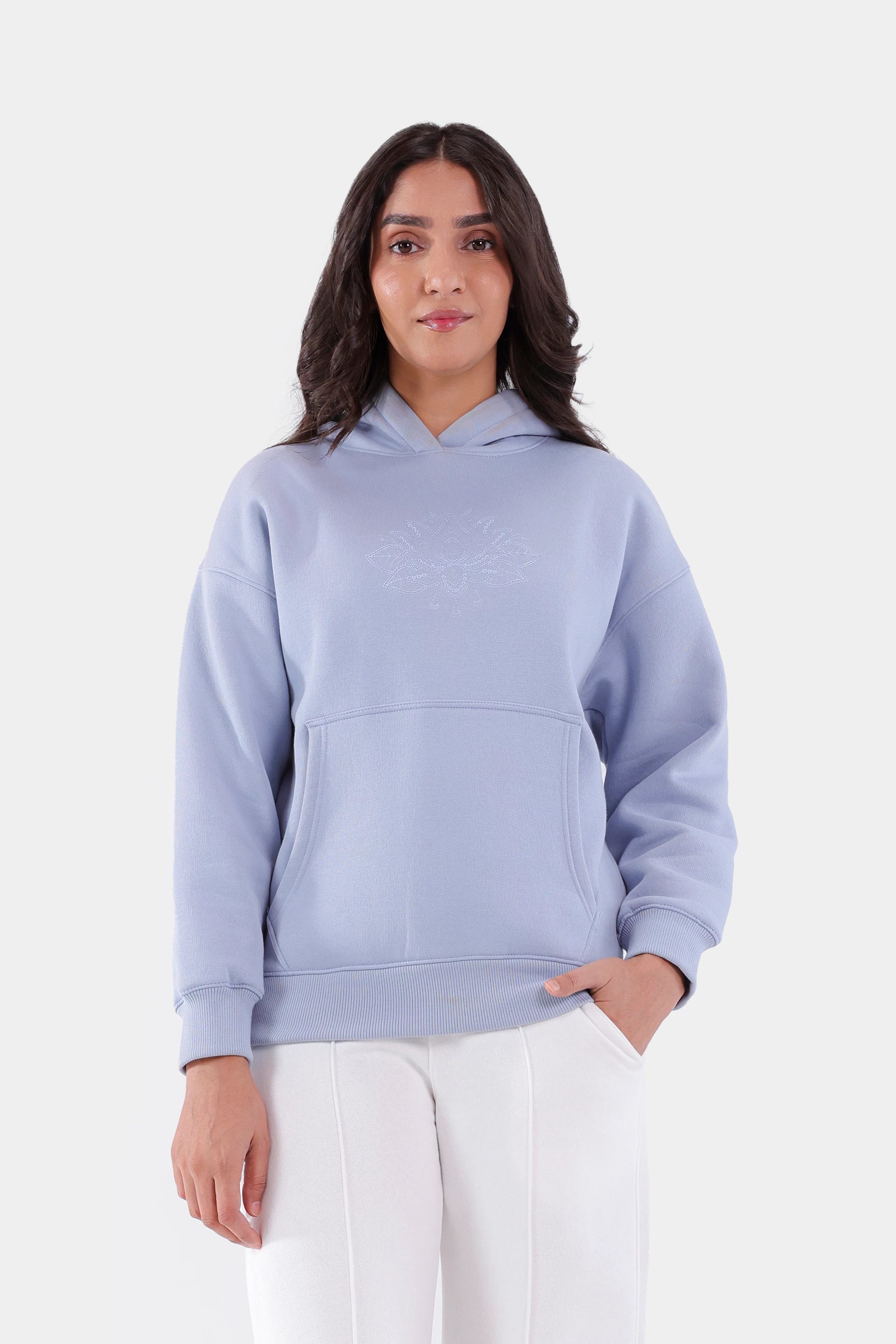 Embroidered Pullover Hoodie - Cougar Clothing