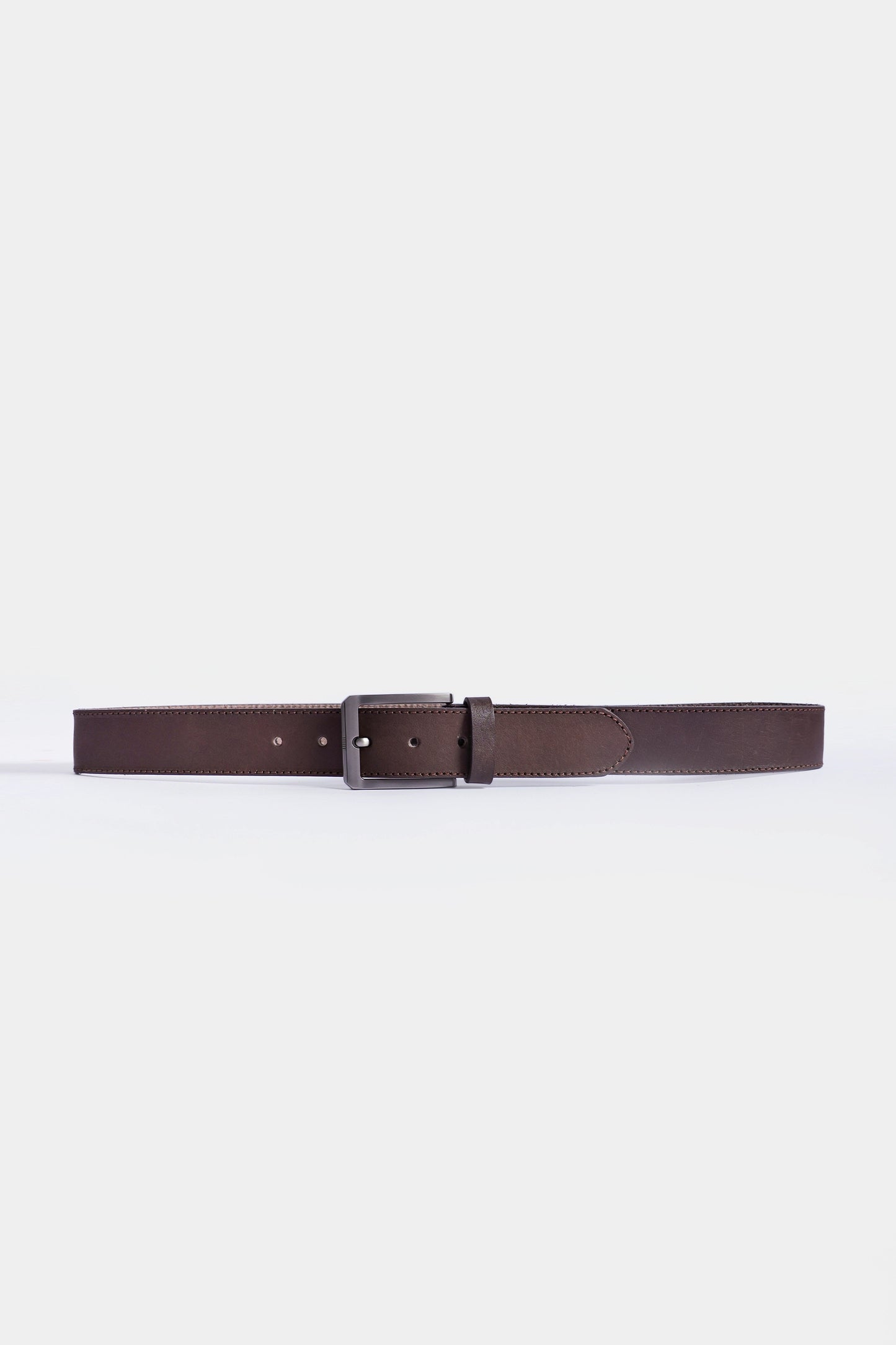 Leather Belt With Prong Buckle - Cougar Clothing