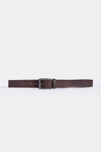 Leather Belt With Prong Buckle - Cougar Clothing