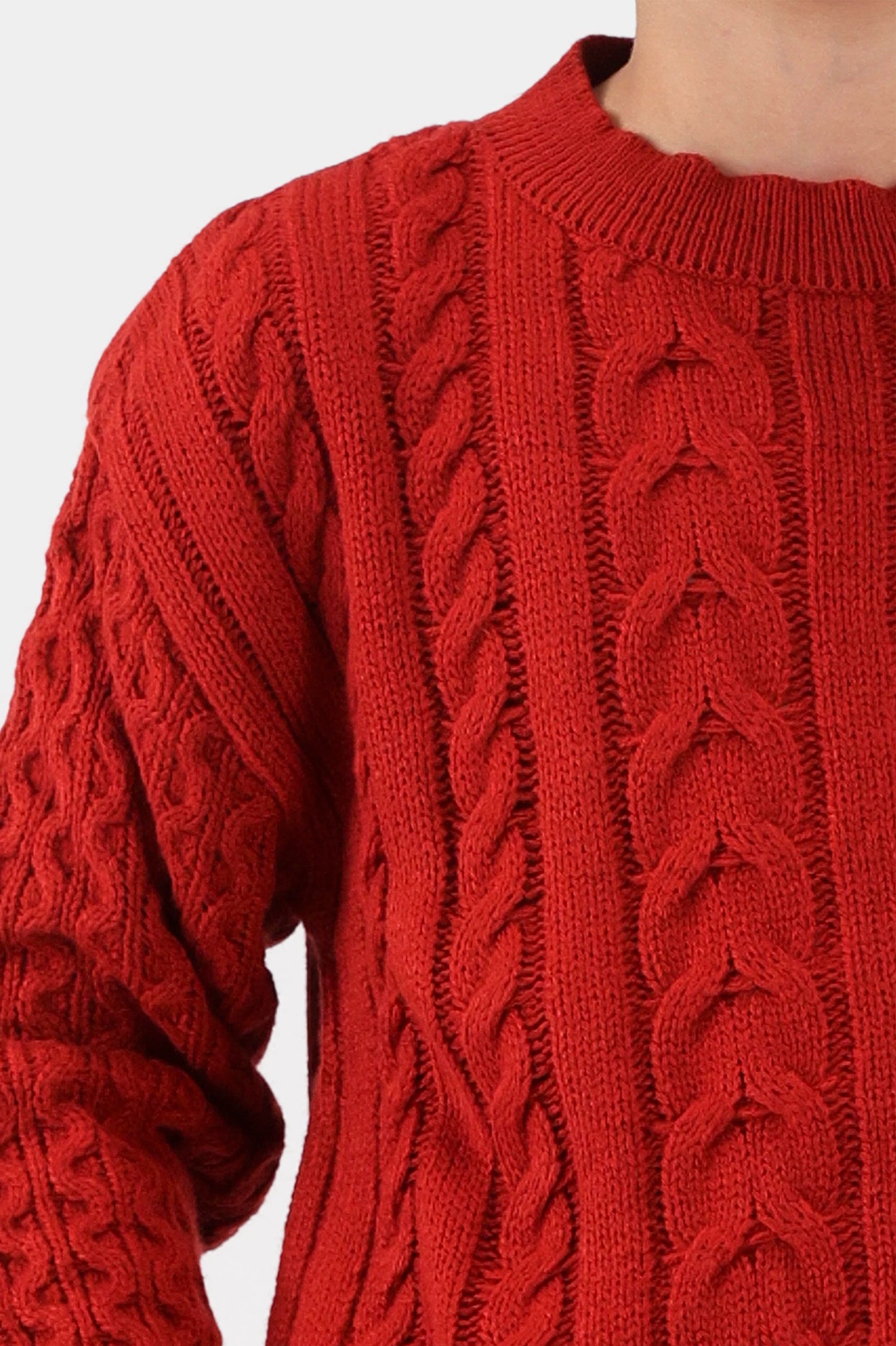 Cable Knit Sweater - Cougar Clothing