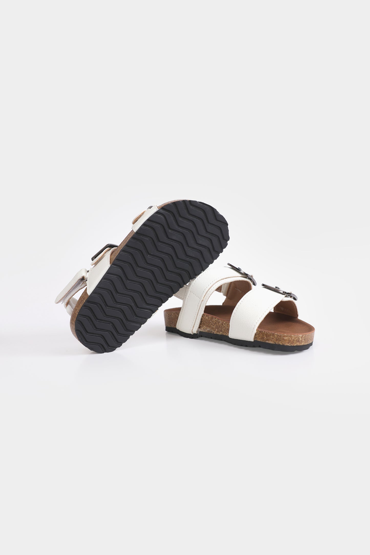 Buckle-Strapped Sandals - Cougar Clothing