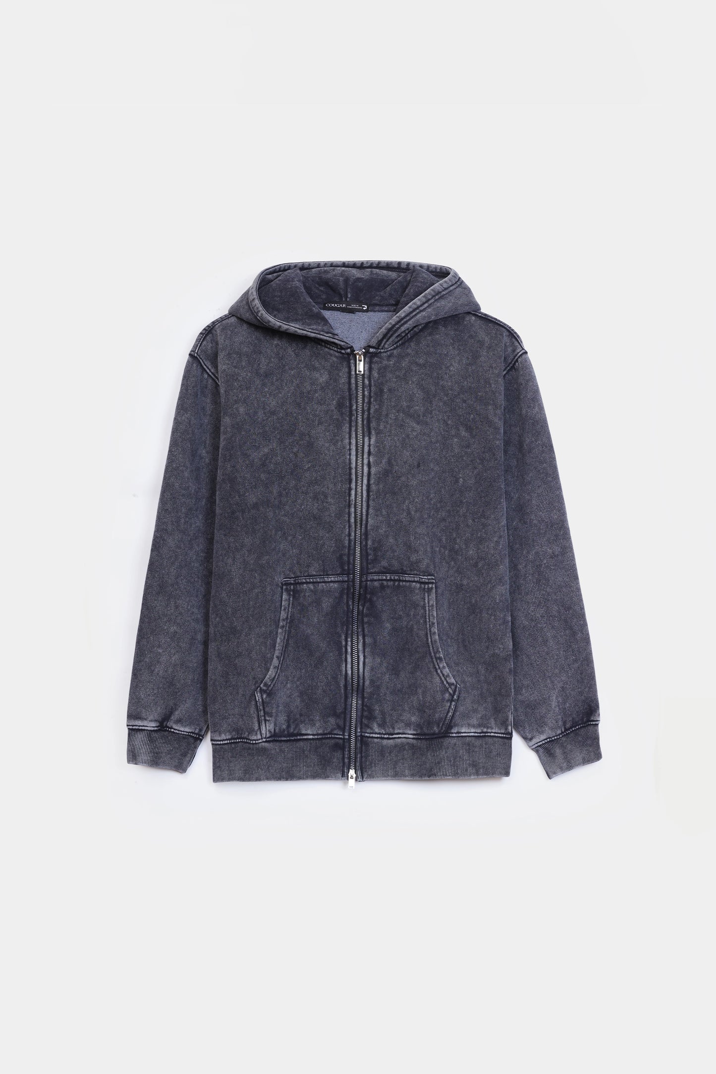 Garment-Dyed Zipper Hoodie - Cougar Clothing