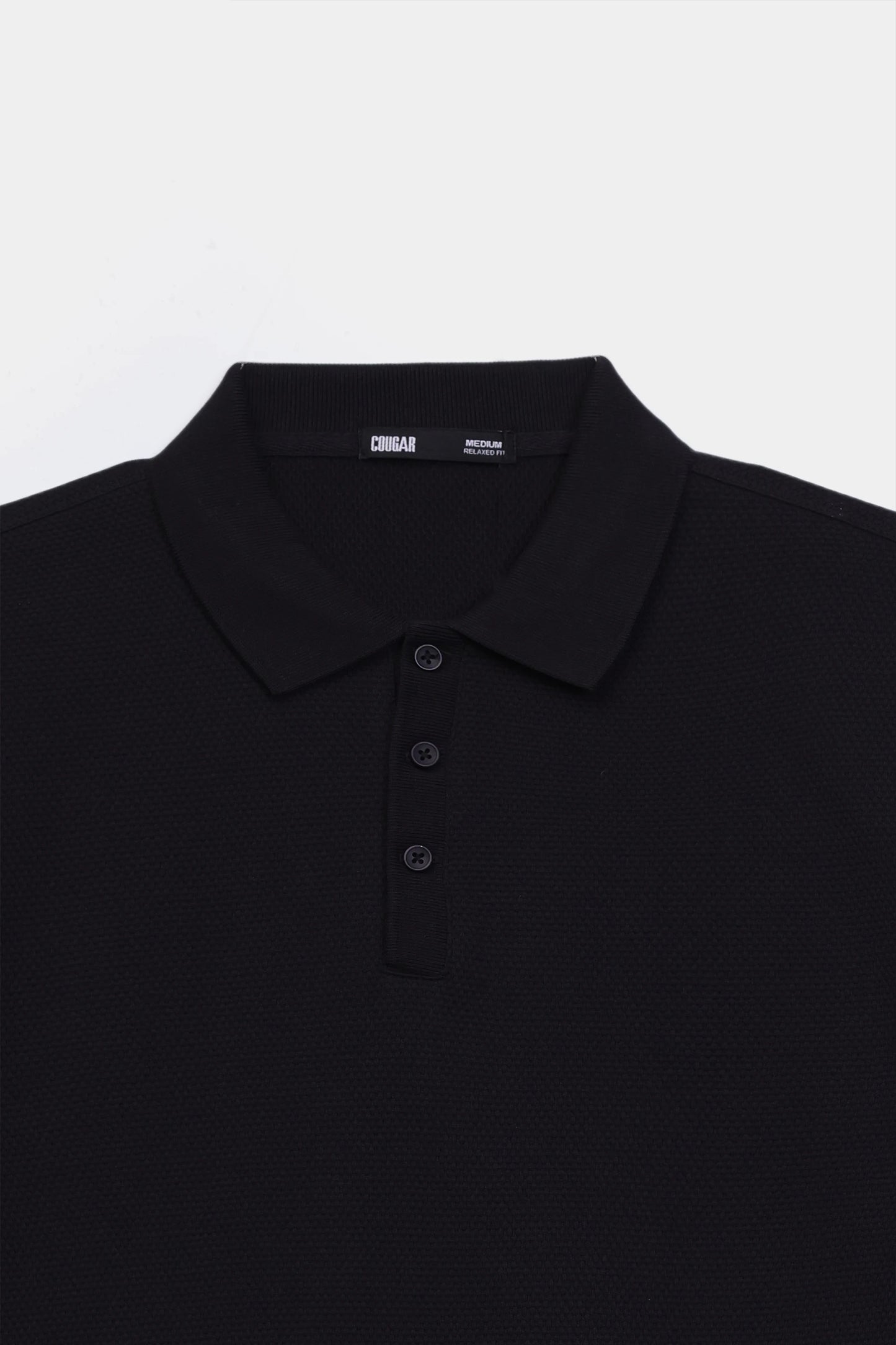 Popcorn Knit Polo - Cougar Clothing