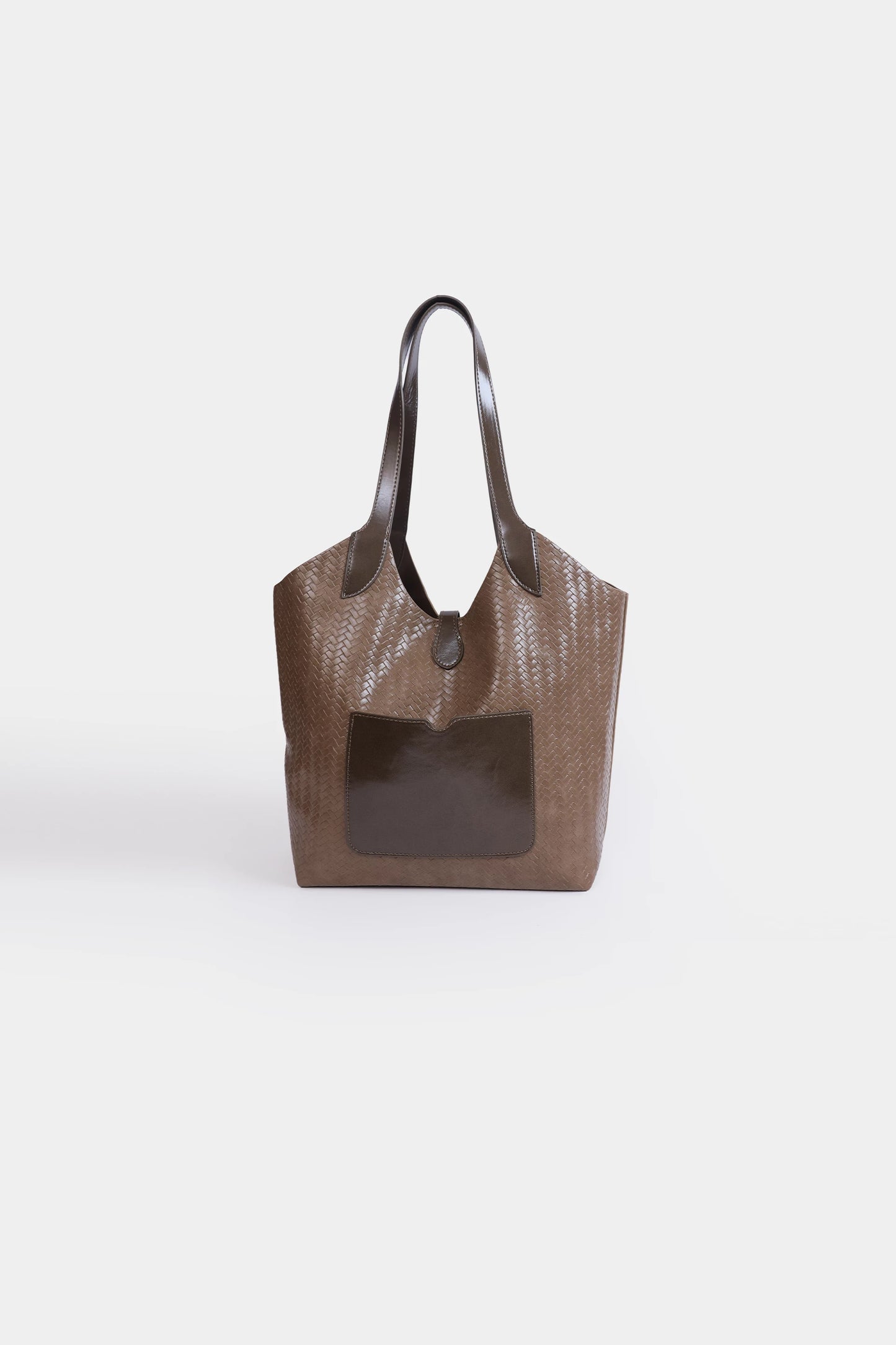 Textured Tote With Drawstring Pouch - Cougar Clothing