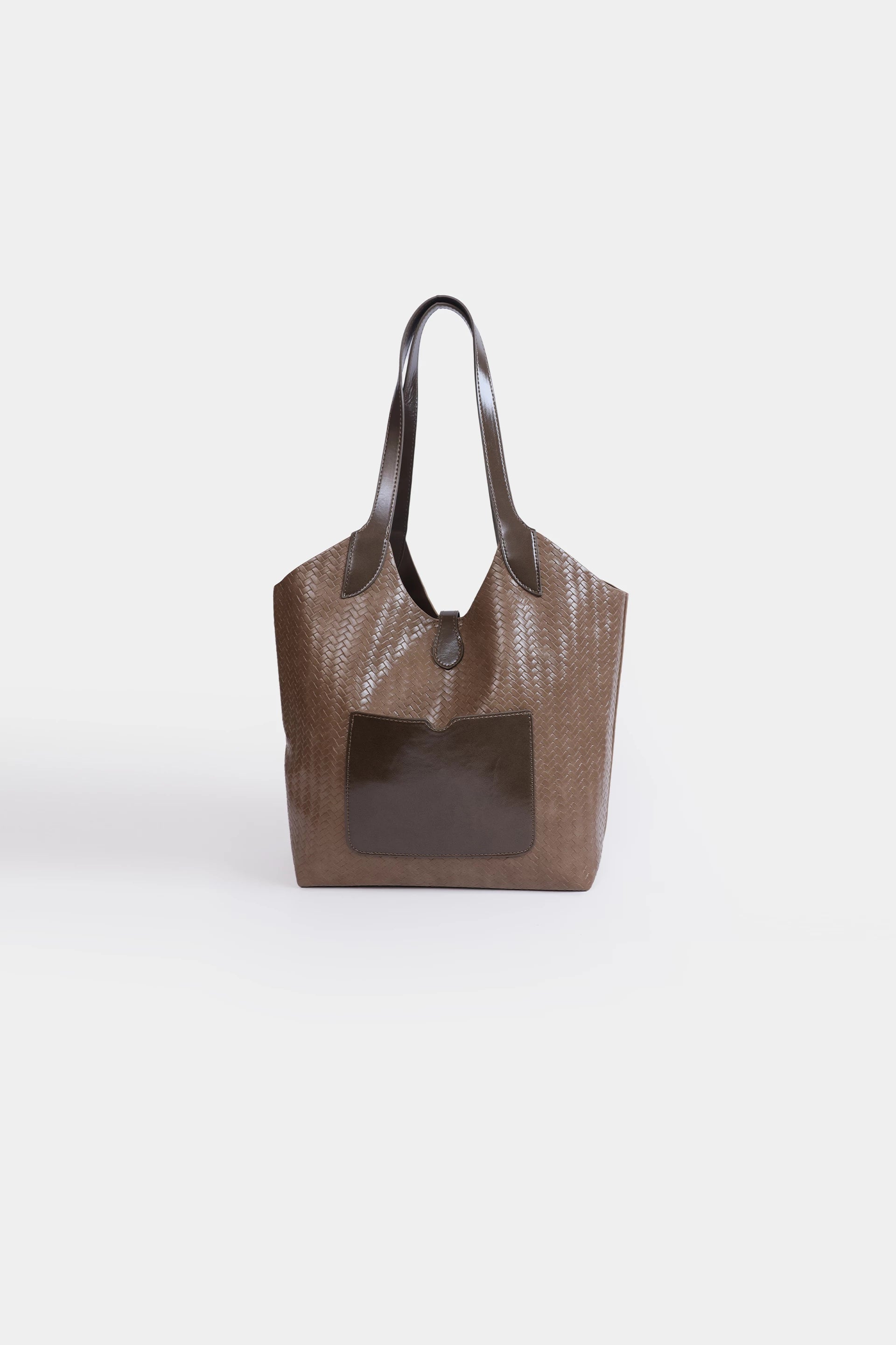 Textured Tote With Drawstring Pouch - Cougar Clothing