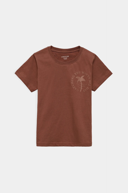 Text Printed Graphic T-Shirt - Cougar Clothing