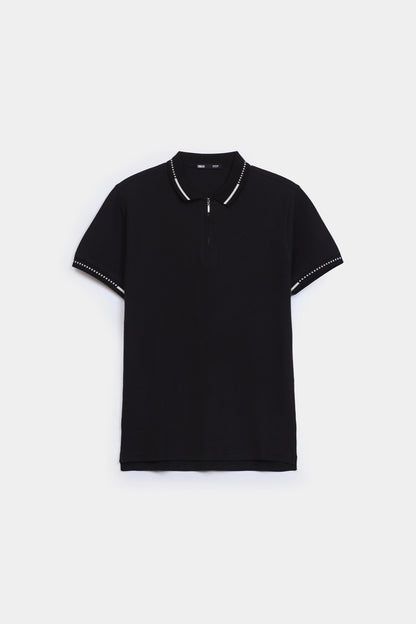 Quarter Zip Polo - Cougar Clothing