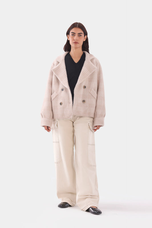 Double-Breasted Knit Cardigan - Cougar Clothing