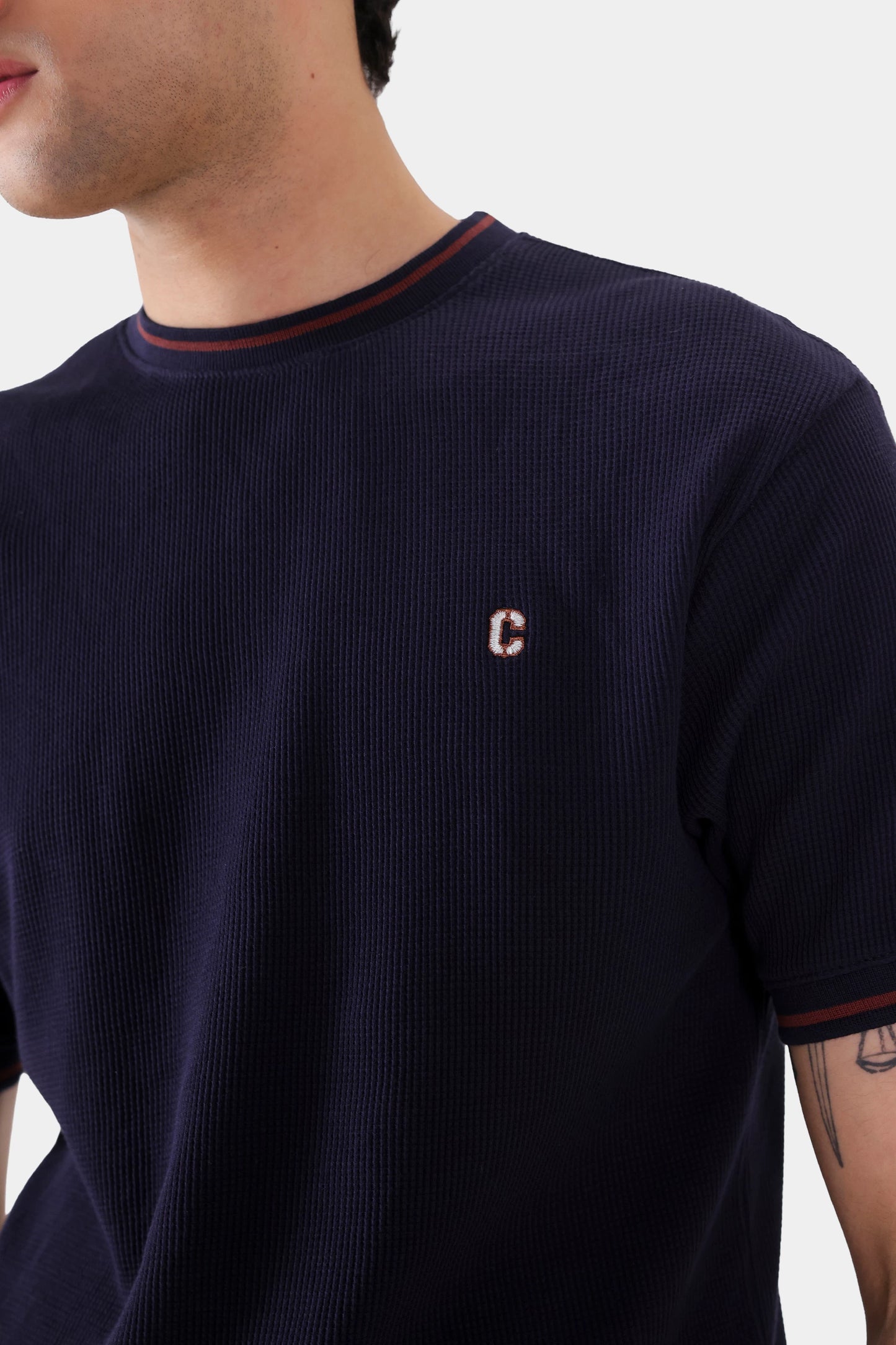 Waffle Knit T-Shirt - Cougar Clothing