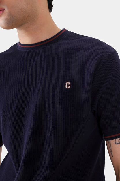 Waffle Knit T-Shirt - Cougar Clothing