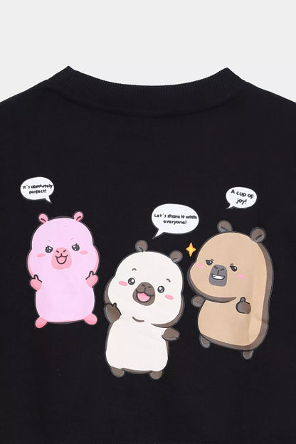Character Print Sweatshirt - Cougar Clothing