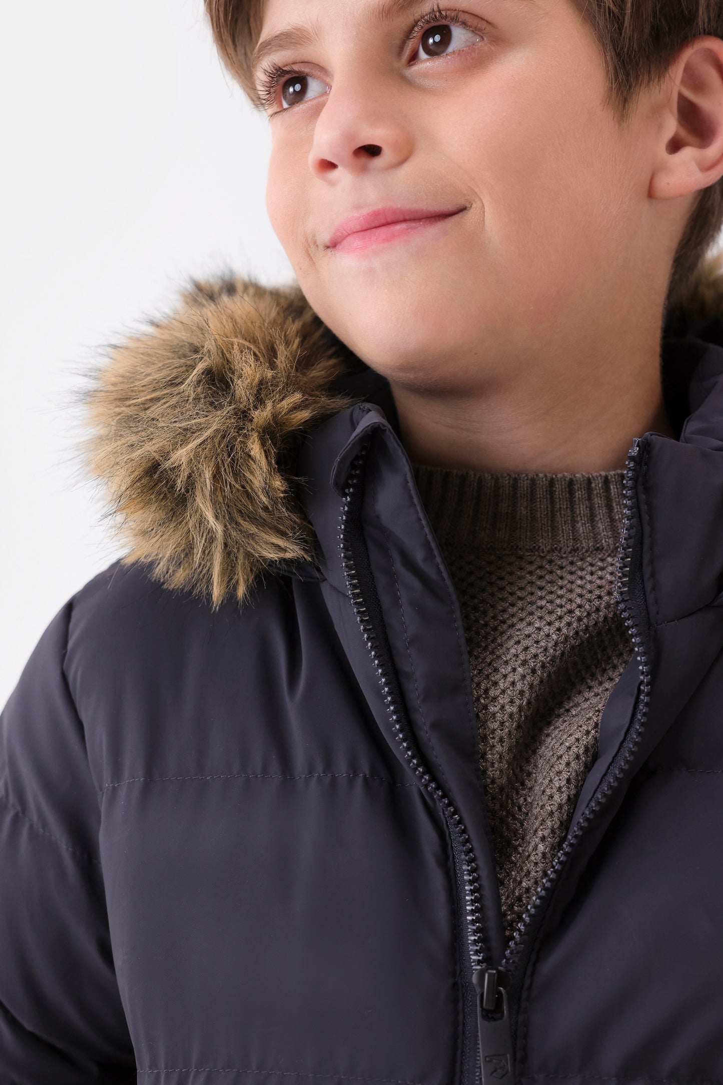 Quilted Faux Fur Jacket - Cougar Clothing