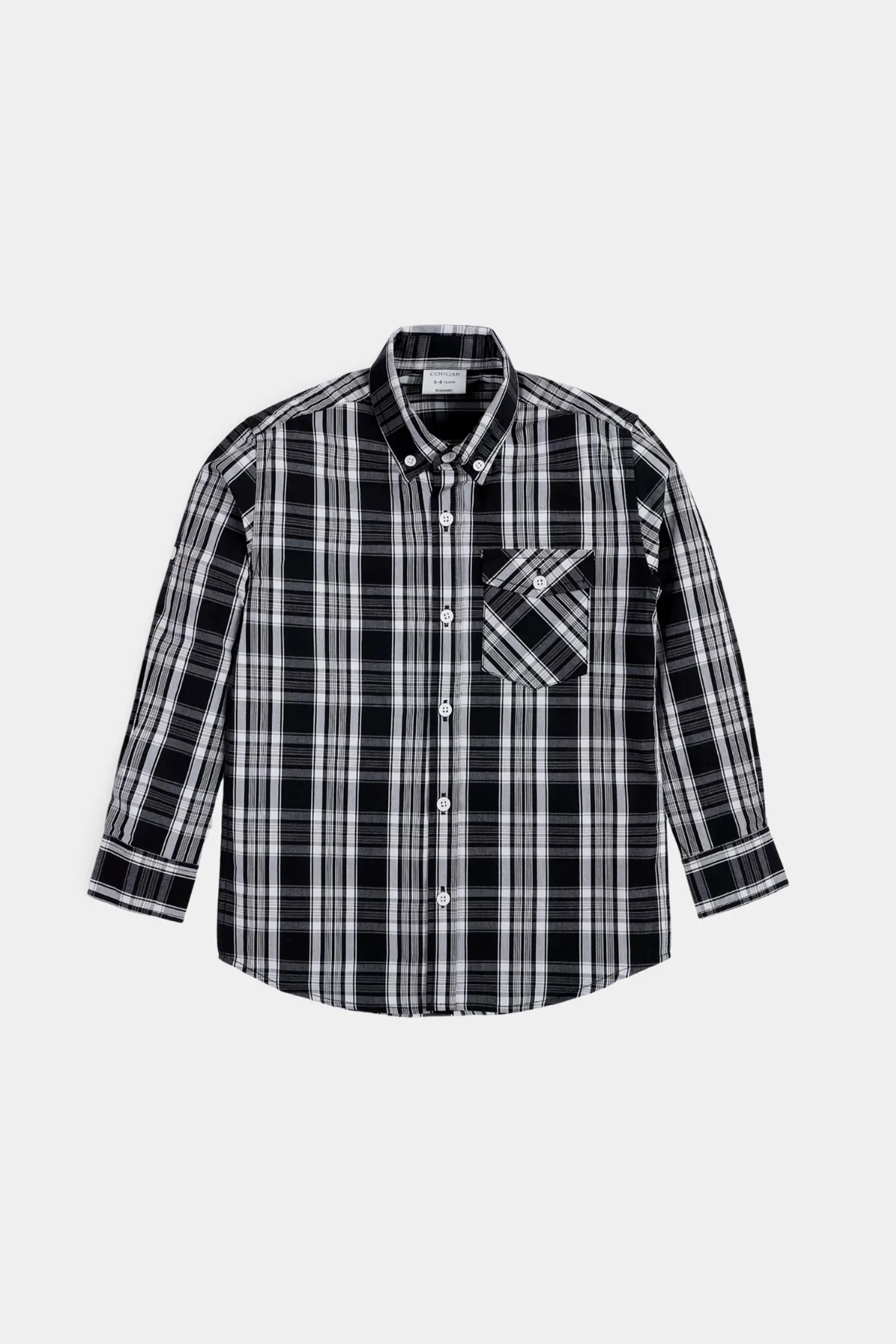 Checkered Shirt With Patch Pocket - Cougar Clothing
