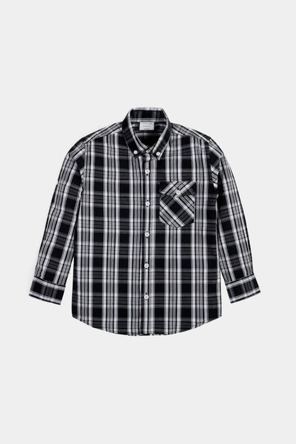 Checkered Shirt With Patch Pocket - Cougar Clothing