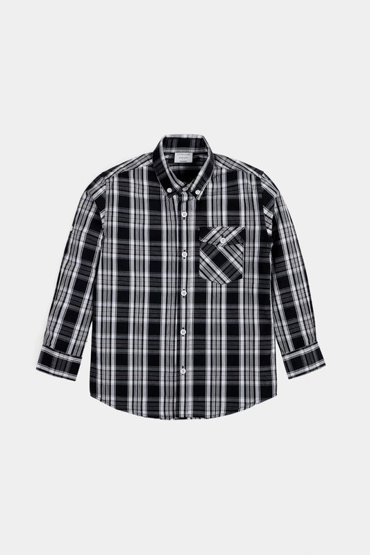 Checkered Shirt With Patch Pocket - Cougar Clothing