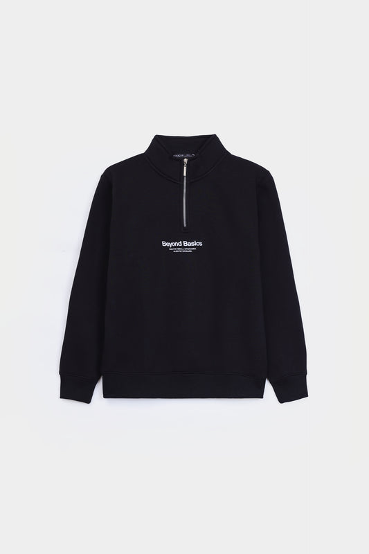 Quarter Zip Printed Sweatshirt - Cougar Clothing