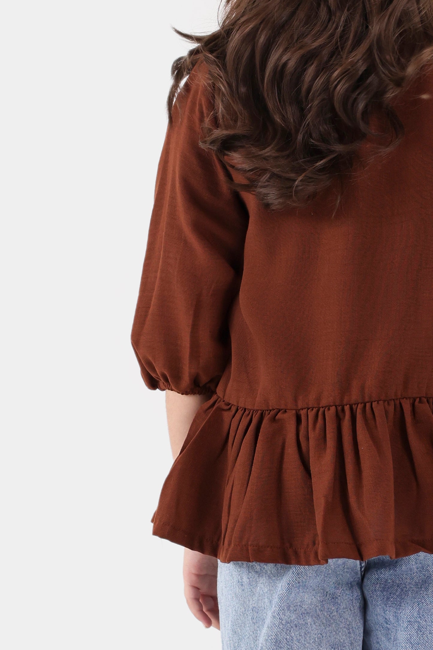 Irish Cotton Top With Bows - Cougar Clothing