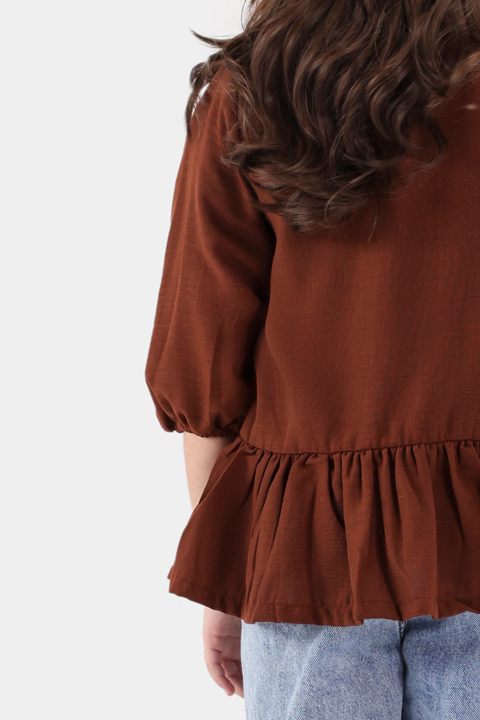 Irish Cotton Top With Bows - Cougar Clothing