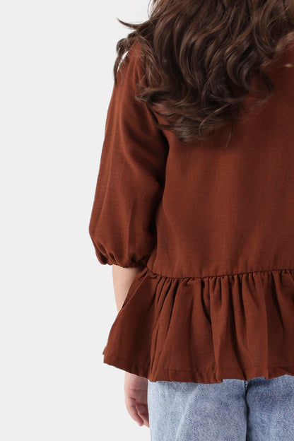 Irish Cotton Top With Bows - Cougar Clothing