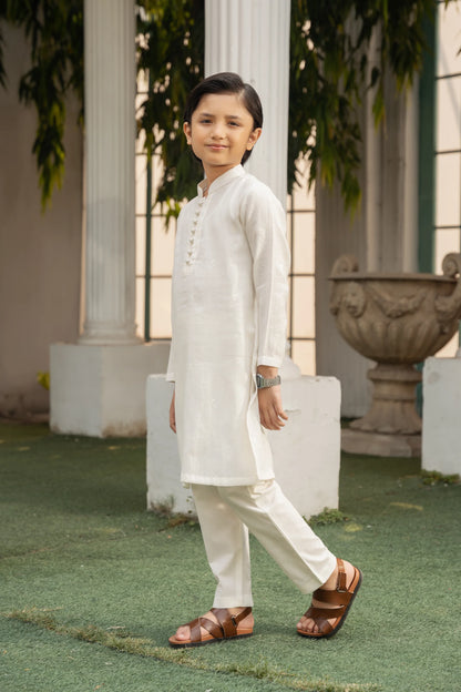 Embroidered Kurta & Trousers - Cougar Clothing