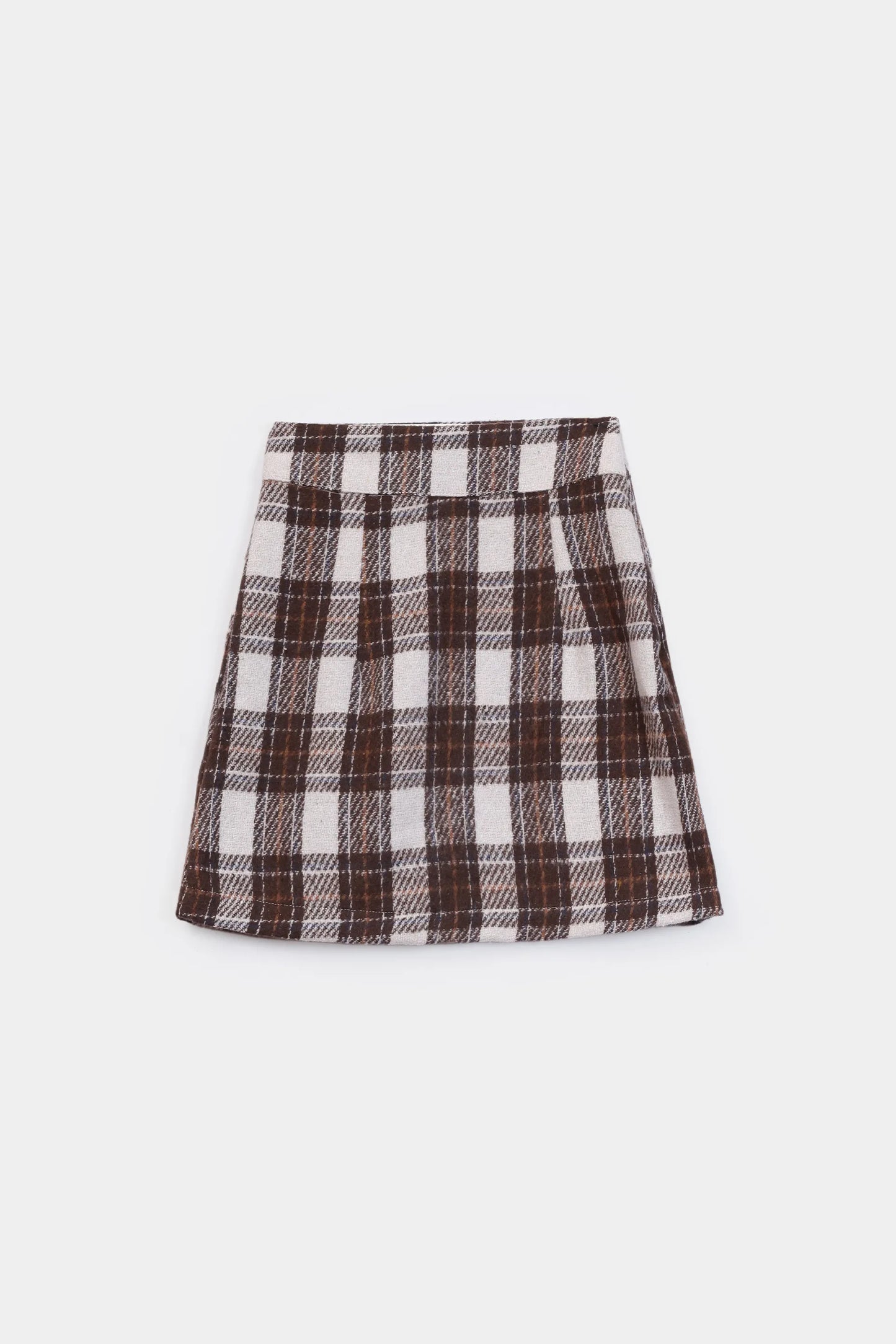 Woolen Check Skirt - Cougar Clothing