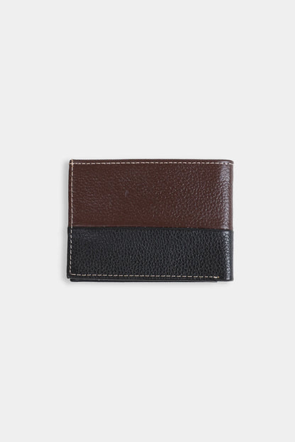 Contrast Panel Leather Wallet - Cougar Clothing