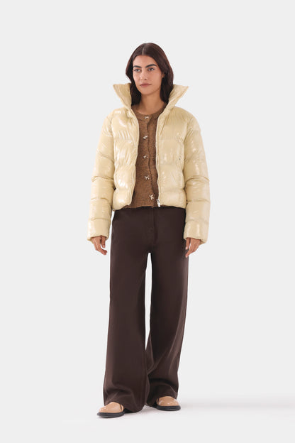 Cropped Puffer Jacket - Cougar Clothing