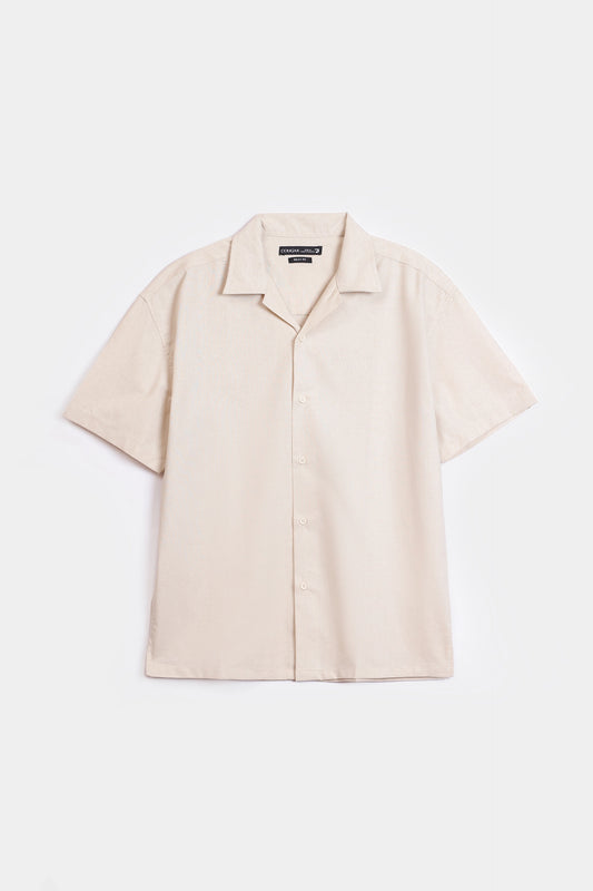 Linen Blend Resort Shirt - Cougar Clothing