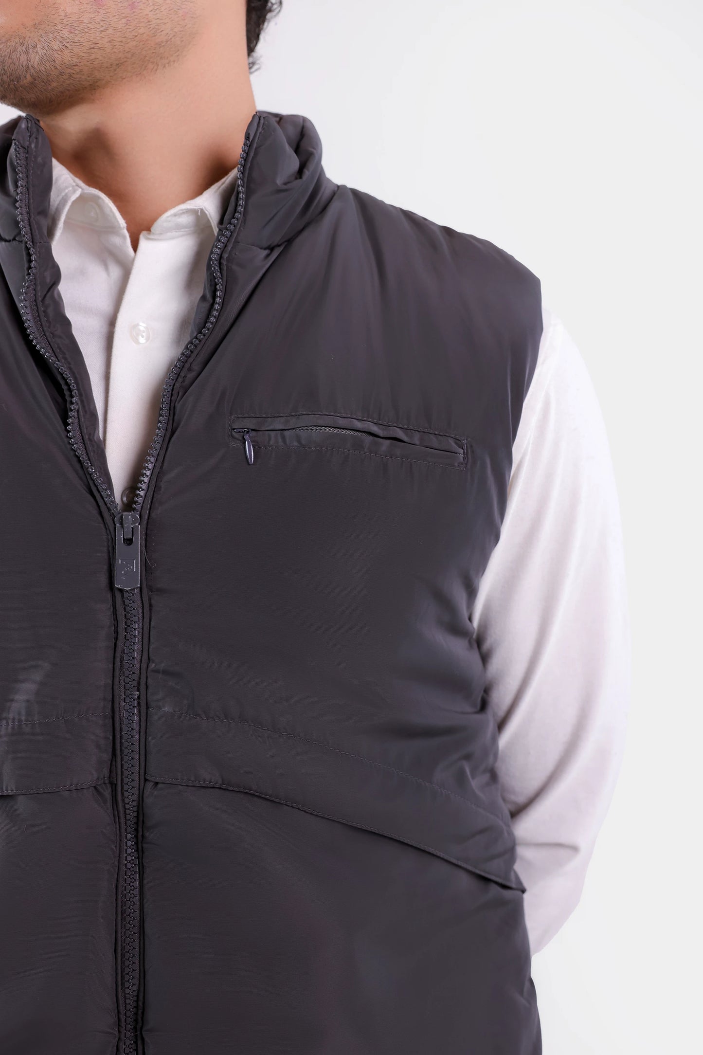 Zipper Sleeveless Jacket - Cougar Clothing