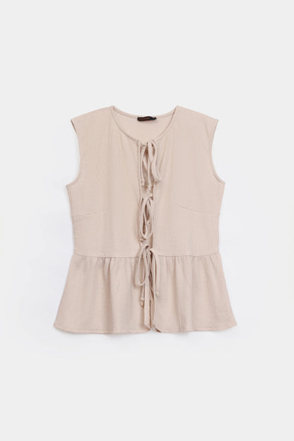 Tie-Front Top - Cougar Clothing