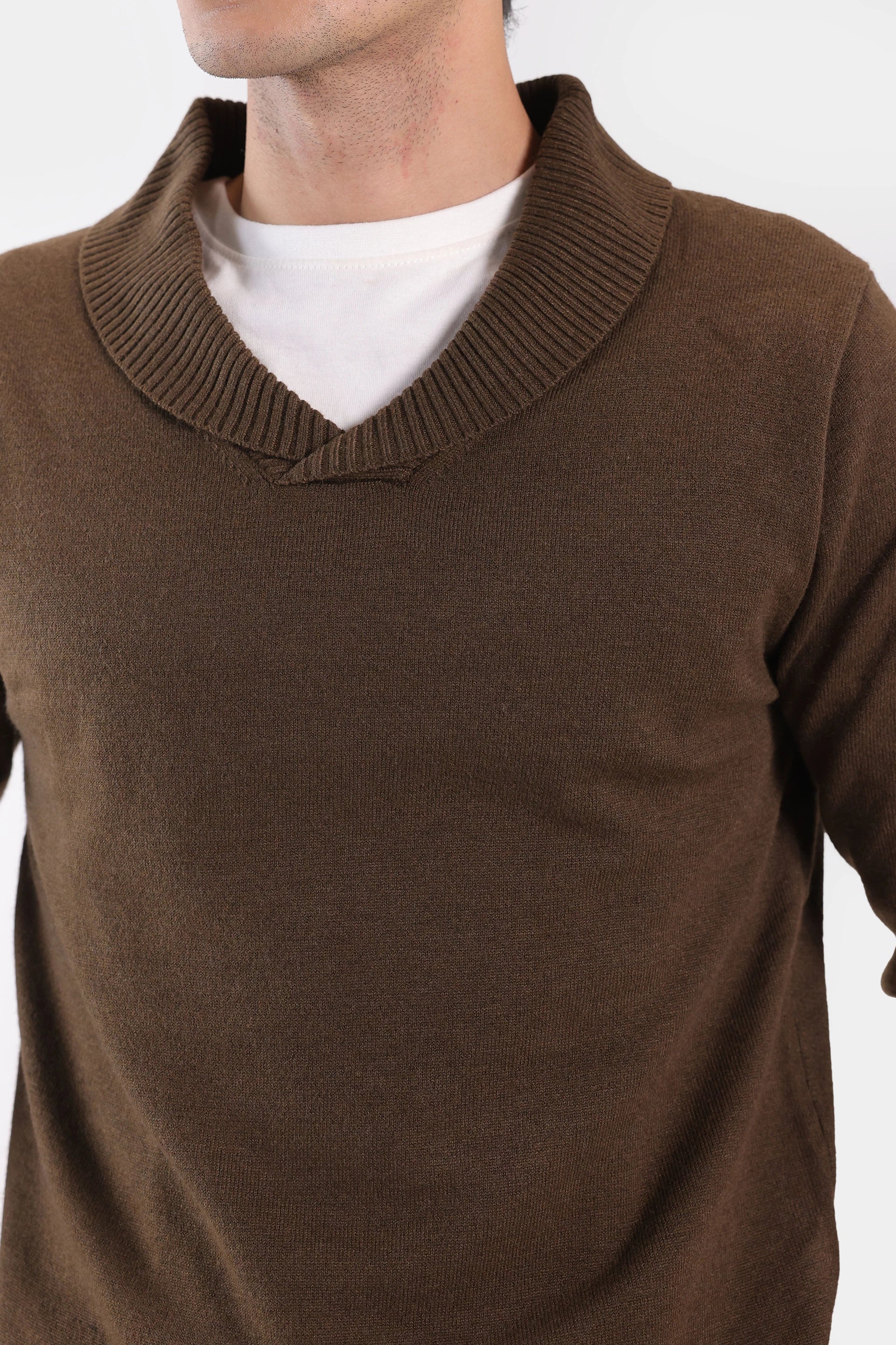Shawl Collar Sweater - Cougar Clothing