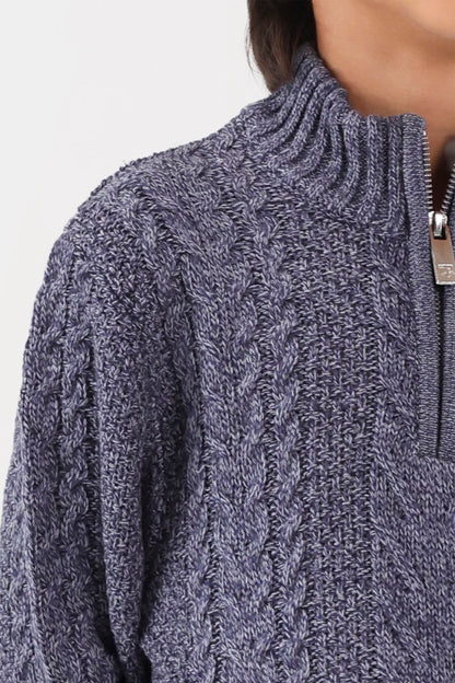 Quarter Zip Sweater - Cougar Clothing