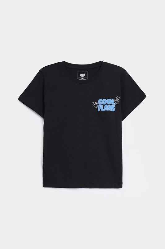 Chenille Embroidered T-Shirt - Cougar Clothing