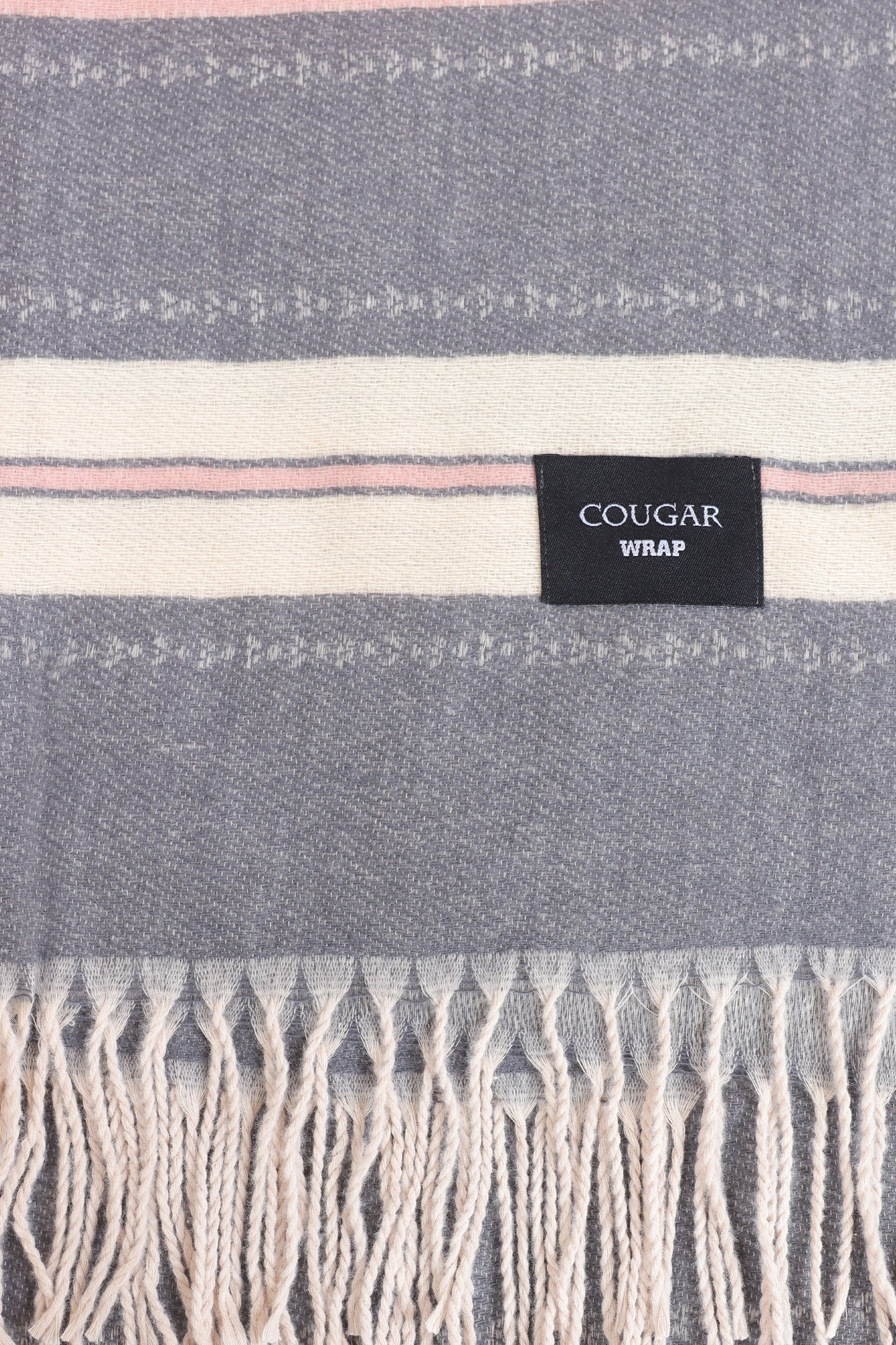 Striped Knitted Shawl - Cougar Clothing